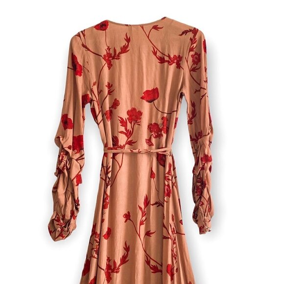 Johanna Ortiz x H&M Crepe Wrap Front Maxi Dress,‎ size XS - Picture 4 of 9